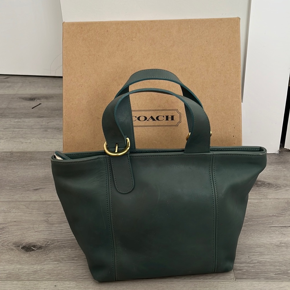 Waverly teal coach purse
